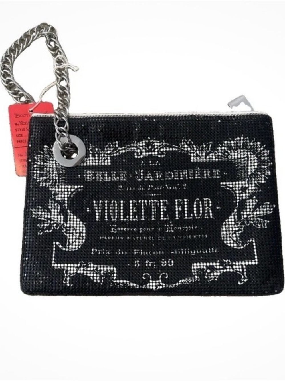 Vintage Y2K beaded clutch by CAM chain strap evening bag